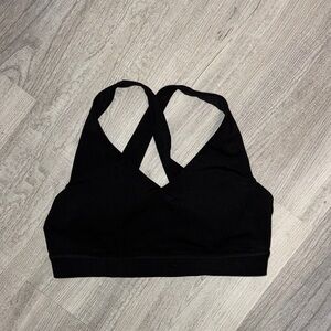 lululemon athletica Black Cross-Back Sports Bra